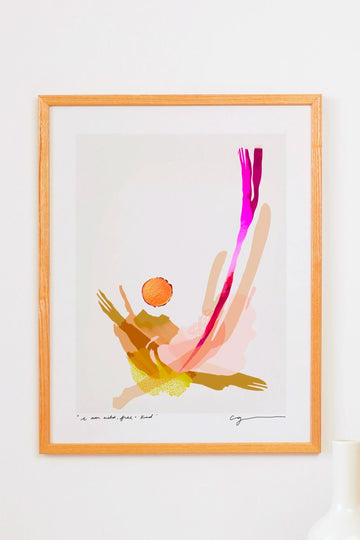 Courtney Griffin - "i am wild free + kind" Print