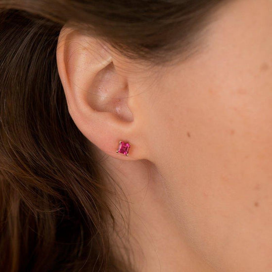 Make Believe Square Stud Earrings - LÚDERE Jewelry